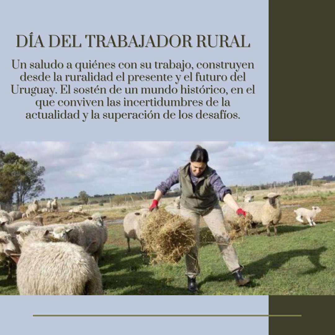 A todos los trabajadores rurales, feliz día!