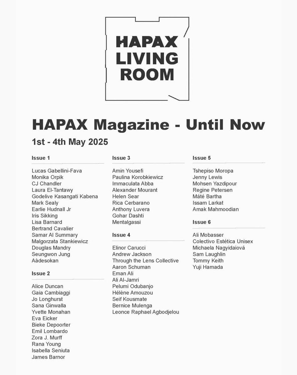 Very happy to be showing my series 'For You' as a part of #hapaxmagazine 'LIVING ROOM'. On display from tomorrow until 4th May! Congratulations to Christiane Monarchi and Gordon McDonald!

For more information, visit hapaxmagazine.com/livingroom #hapaxlivingroom