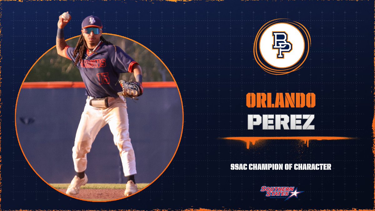 Huge Congratulations to Orlando Perez on being named SSAC Champions of Character!