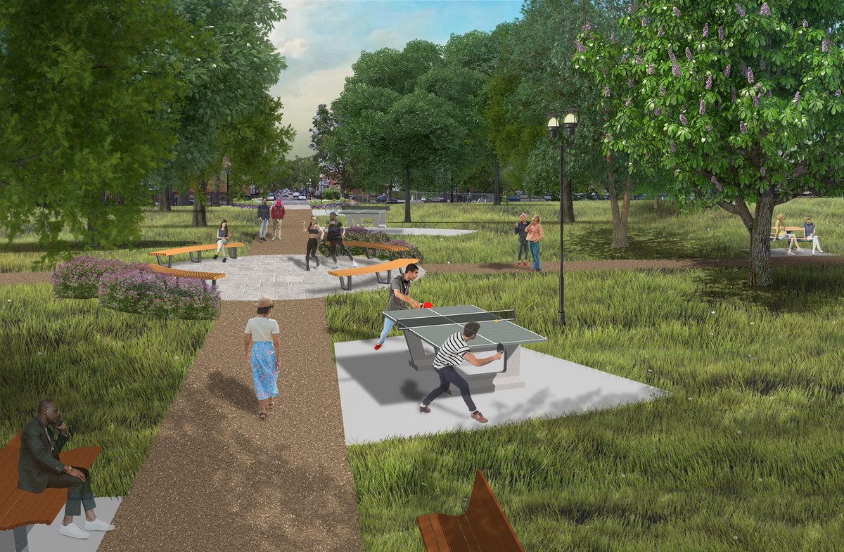 [Parc Campbell Ouest] Les travaux de réaménagement ont débuté! De nouveaux plateaux d'activités et des infrastructures vertes seront aménagés. Suivez les travaux ici : montreal.ca/lieux/parc-cam…