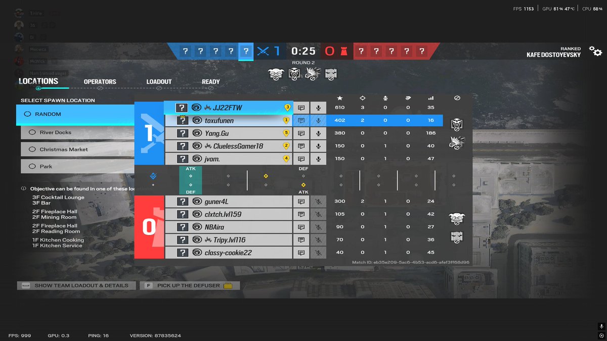 did ubisuck fix the server?!? first time get 16 ping
