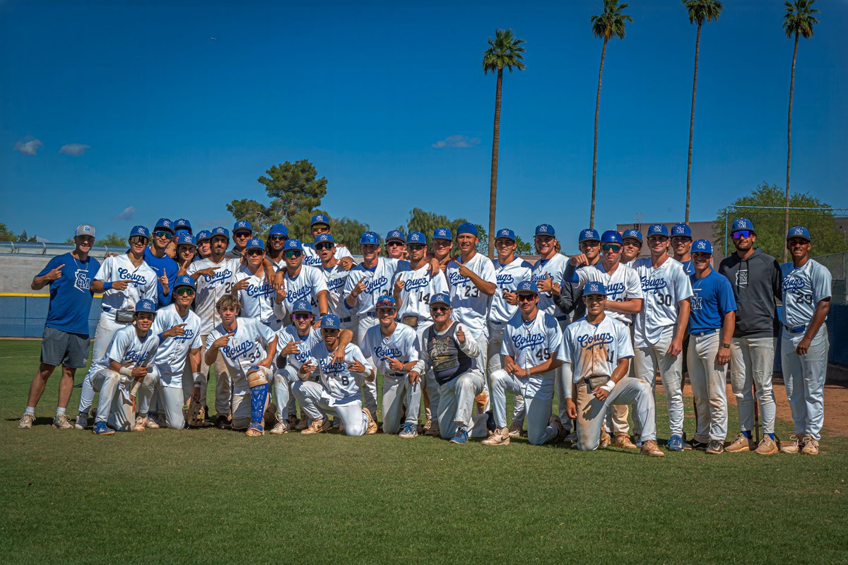SMCC Athletics (@smcccougars) on Twitter photo Seven <a href="/SoMtnBaseball/">South Mountain Baseball</a> Cougars Earned All-<a href="/accac_sports/">ACCAC Sports</a> DII honors highlighted by Raul Parada winning Player of the Year, Luis Martin Romero winning Pitcher of the Year, and Todd Eastin winning Coach of the Year!
Read about all the award winners: smcccougars.prestosports.com/sports/bsb/202… Seven <a href="/SoMtnBaseball/">South Mountain Baseball</a> Cougars Earned All-<a href="/accac_sports/">ACCAC Sports</a> DII honors highlighted by Raul Parada winning Player of the Year, Luis Martin Romero winning Pitcher of the Year, and Todd Eastin winning Coach of the Year!
Read about all the award winners: smcccougars.prestosports.com/sports/bsb/202…