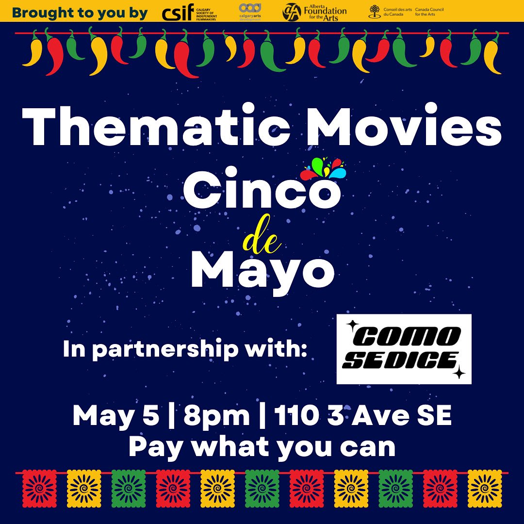 Don’t forget our Cinco De Mayo celebration we’re doing with Como Se Dice

We’re going to watch EL MARIACHI which guarantees a great time

Tickets: tr.ee/KSPEXemu4N