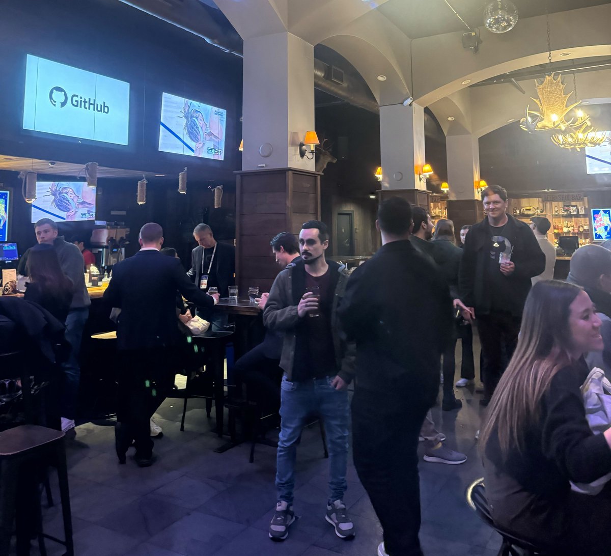 StackHawk's tweet photo. What an amazing evening at the After-Hours Security Sync with @GitHub and @ModusCreate!

Great conversations, insightful security talks, and a ton of fun. A big thank you to everyone who joined us and helped make the night a great success!

#GitHub #ModusCreate #AppSec #RSAC https://t.co/O80DXO4jZ1