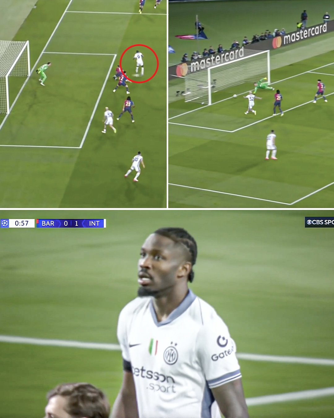 Marcus Thuram with the early goal for Inter Milan