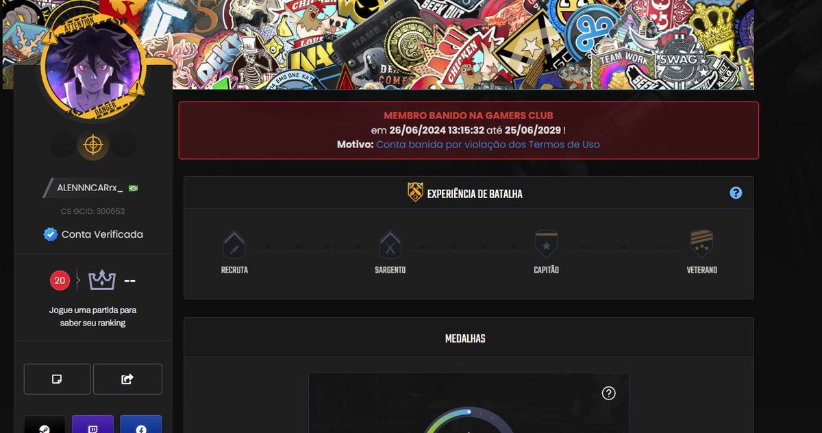 ALENNNCARrx_ (@alennncarrx_) on Twitter photo Alô <a href="/GamersClubCS/">Gamers Club Counter-Strike</a>. Sou Micael mas pelo o cs meu nick é ALENNNCAR, tenho 23 anos e venho por meio deste post me retratar e solicitar a revisão do meu banimento. 26/06/24
Admito que cometi um erro que violou as regras da plataforma, e gostaria de expressar meu total Alô <a href="/GamersClubCS/">Gamers Club Counter-Strike</a>. Sou Micael mas pelo o cs meu nick é ALENNNCAR, tenho 23 anos e venho por meio deste post me retratar e solicitar a revisão do meu banimento. 26/06/24
Admito que cometi um erro que violou as regras da plataforma, e gostaria de expressar meu total