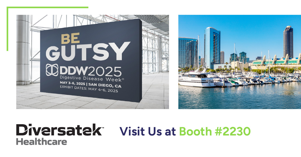 #BeGutsy at Booth #2230.

Diversatek Healthcare and G-Flex are delivering long-term value through innovative solutions, streamlined experience, and tailored partnership – all designed to support your goals and help you focus on what matters most: your patients.

#DDW2025