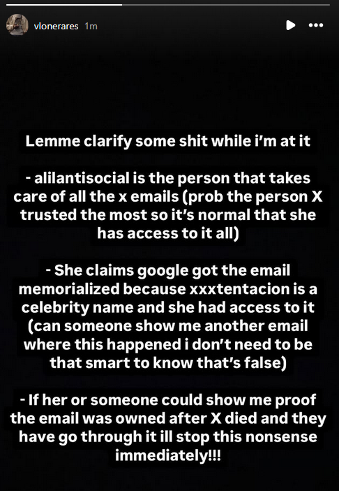 RileyTaugor's tweet photo. Update on the old XXXTentacion email with unheard/unreleased songs (Full Unmastered, IveBeenToHellLucifer, Life Can Wait, Patty Cake Stems, and BUY GARRETTE’S Stems)

The email will be deleted unless someone logs in https://t.co/398mfjYjoa