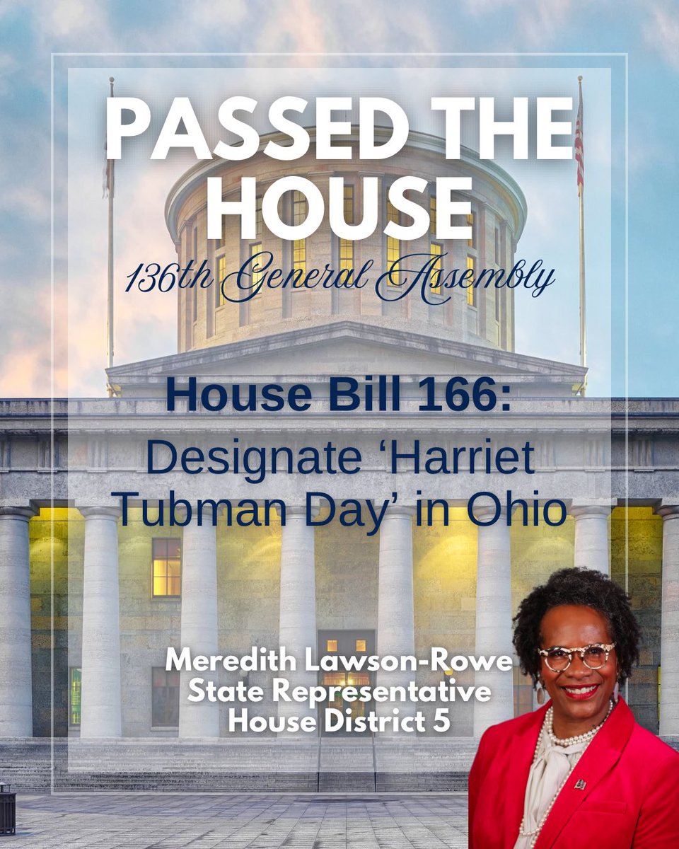 Ohio House Dems (@ohhousedems) on Twitter photo Congratulations Rep. <a href="/MLawsonRowe/">State Rep Meredith R Lawson-Rowe</a> for HB 166 passing the House today! 🎉 Congratulations Rep. <a href="/MLawsonRowe/">State Rep Meredith R Lawson-Rowe</a> for HB 166 passing the House today! 🎉