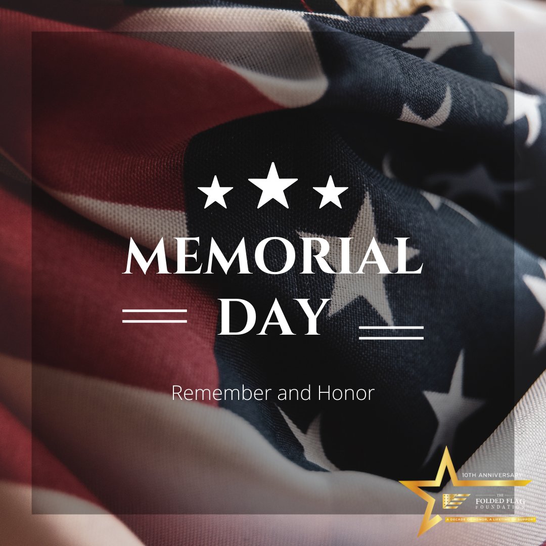 Happy Memorial Day. Today we honor the brave men &amp; women who gave their lives in service to our country. Their sacrifice made our freedoms possible. As we gather with loved ones, we remember their courage with deep gratitude.