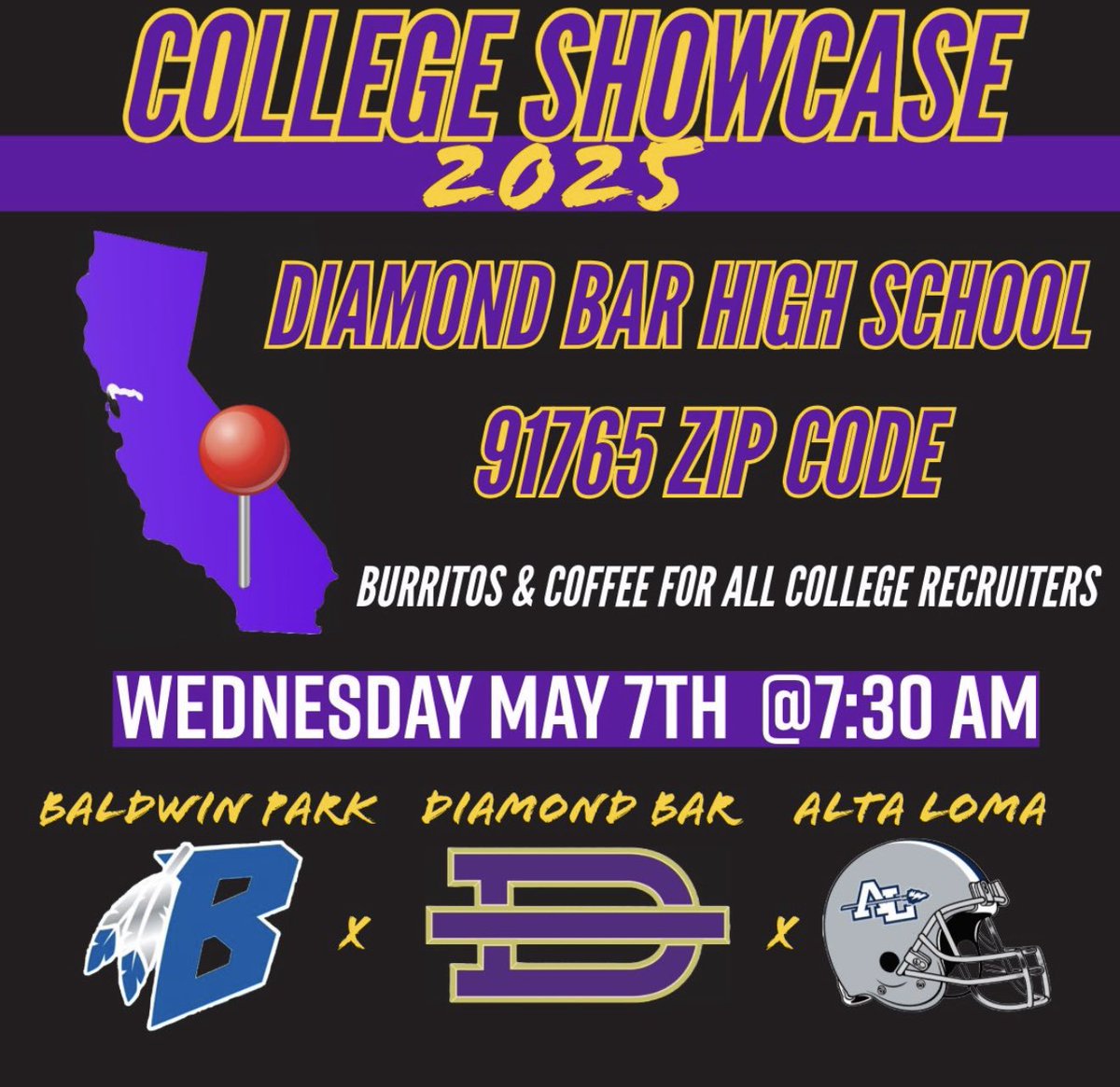 Alta Loma Football (@altalomalions) on Twitter photo Fired up to compete with great <a href="/BPBravesFB/">Baldwin Park Football</a>, <a href="/brahmafootball/">Brahma Football</a> for our 2025 college showcase. May 7th—7:30 AM Fired up to compete with great <a href="/BPBravesFB/">Baldwin Park Football</a>, <a href="/brahmafootball/">Brahma Football</a> for our 2025 college showcase. May 7th—7:30 AM