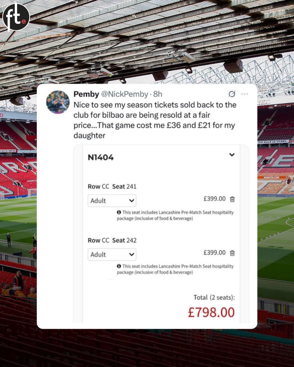It’s bad enough that the football has been fucking awful for over a decade but this is absolutely inexcusable 

Disgraceful <a href="/ManUtd/">Manchester United</a>