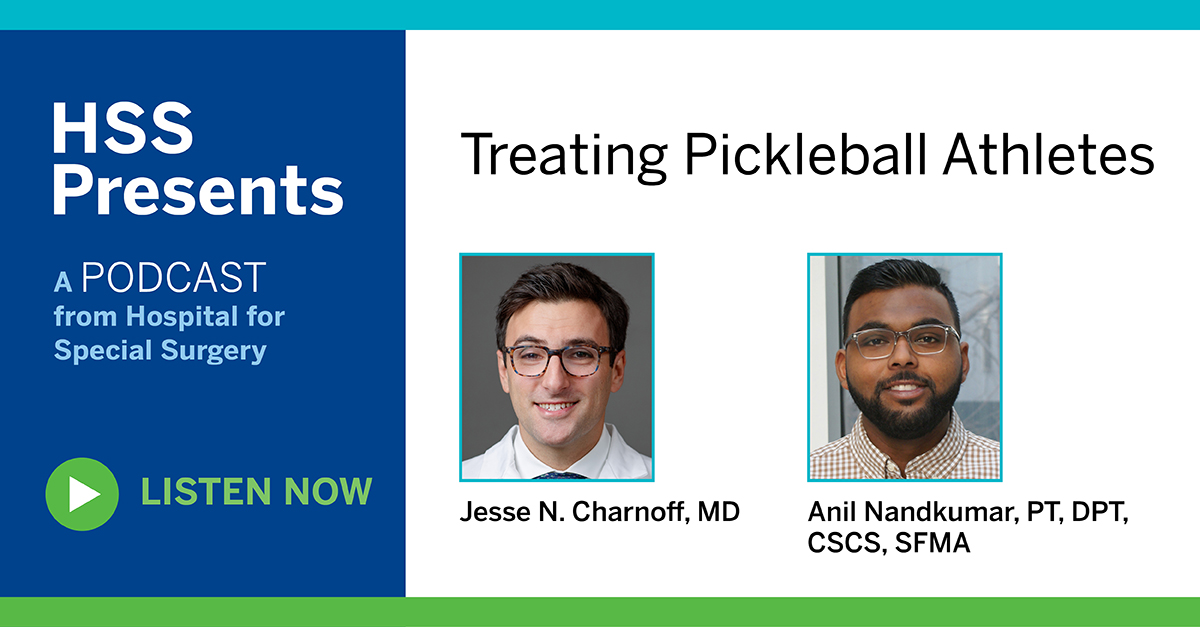 HSS Education Institute (@hssprofed) on Twitter photo April is National Pickleball Month!
#ICYMI ā Jesse Charnoff, MD and Anil Nandkumar explored the most common injuries seen in pickleball players during HSS Presents.
Listen to the episode on <a href="/ApplePodcasts/">Apple Podcasts</a>: podcasts.apple.com/ie/podcast/hss⦠April is National Pickleball Month!
#ICYMI ā Jesse Charnoff, MD and Anil Nandkumar explored the most common injuries seen in pickleball players during HSS Presents.
Listen to the episode on <a href="/ApplePodcasts/">Apple Podcasts</a>: podcasts.apple.com/ie/podcast/hssā¦