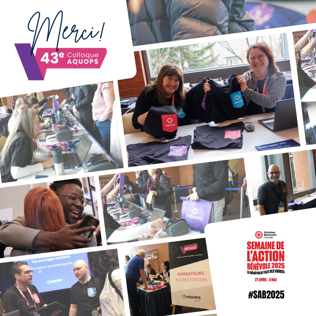 🌊 Nos bénévoles aussi font des vagues! 🌊

À l’occasion de la Semaine de l’action bénévole, nous soulignons l'énergie et la générosité de notre équipe de bénévoles. Grâce à elle, le colloque navigue année après année en eaux tranquilles. 

Chaque sourire, chaque geste, chaque