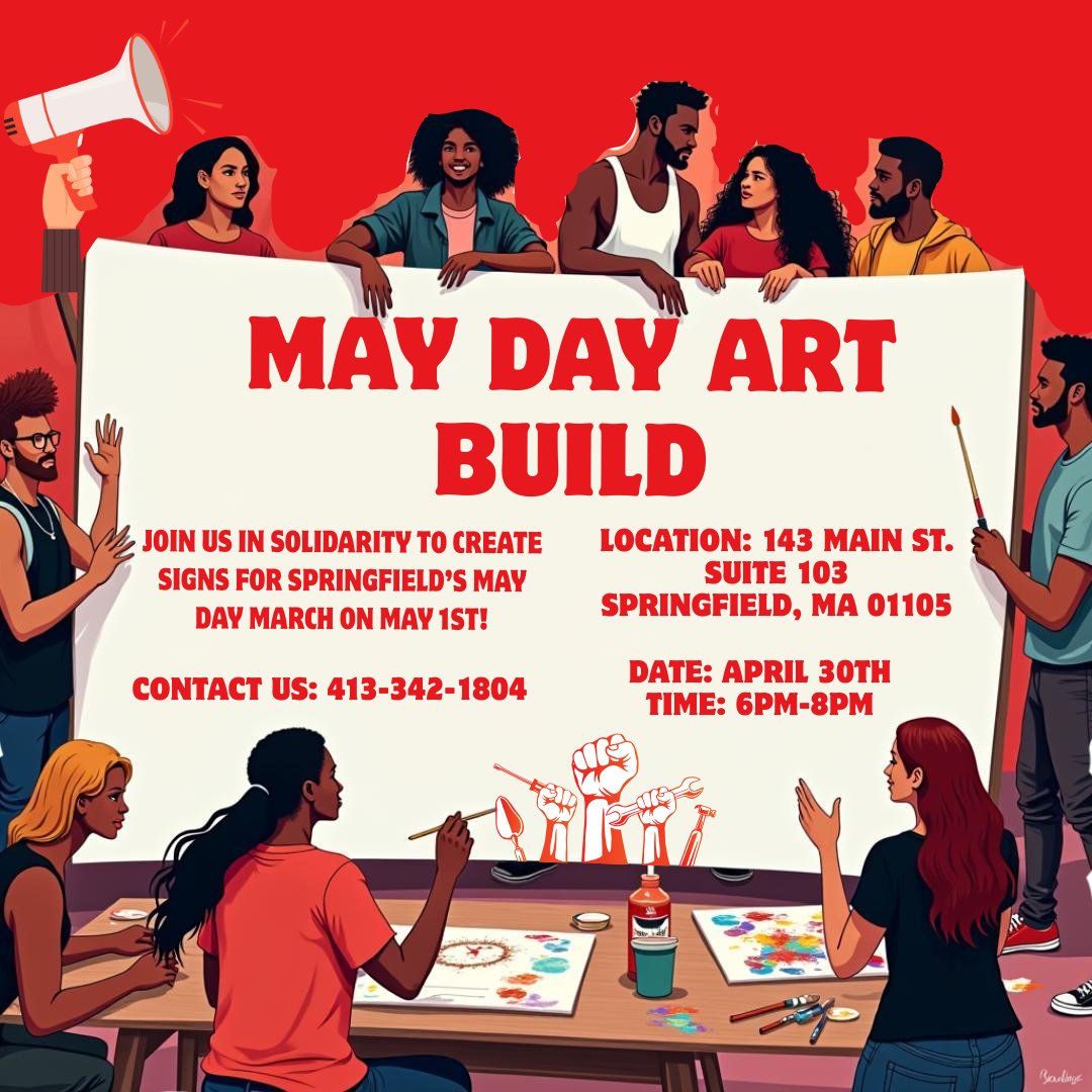 Take advantage of this opportunity to be a part of history! 

Tonight! Join us as we prepare to march for change in our community!

#SpringfieldMarch #MarchForChange #MayDayMarch #MayDay2025