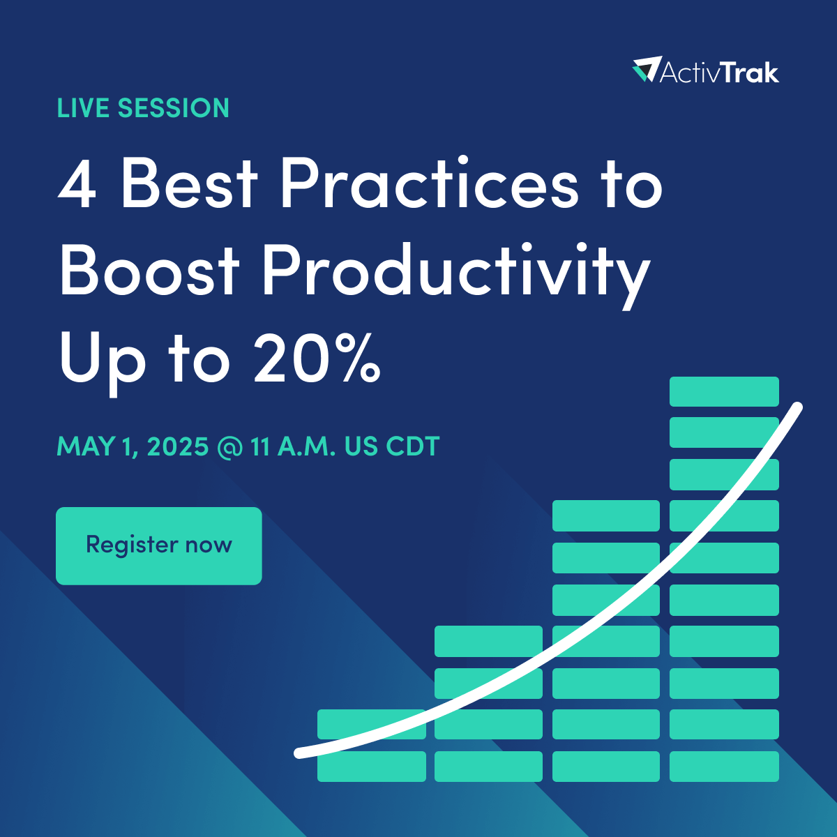 activtrak's tweet image. Last chance to register!
4 Best Practices to Boost Productivity Up to 20%
In this session, ActivTrak will share proven strategies for boosting productivity across the workforce. Reserve your seat 👉 bit.ly/3Ry2Bl6
#productivitymanagement #workforceoptimization