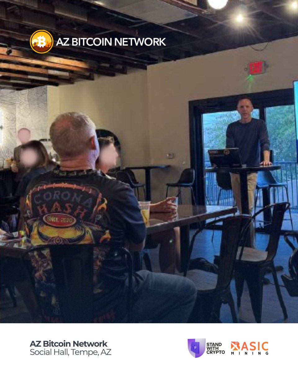 AZ Bitcoin Network (@azbitcoiners) on Twitter photo Last night had a great turnout! Huge shoutout to our sponsors <a href="/StandWithUs/">StandWithUs</a> and <a href="/BasicMining/">Basic Mining</a> for making this meetup possible!
See you on the next one!
#AZBTC #Bitcoin #Meetup Last night had a great turnout! Huge shoutout to our sponsors <a href="/StandWithUs/">StandWithUs</a> and <a href="/BasicMining/">Basic Mining</a> for making this meetup possible!
See you on the next one!
#AZBTC #Bitcoin #Meetup
