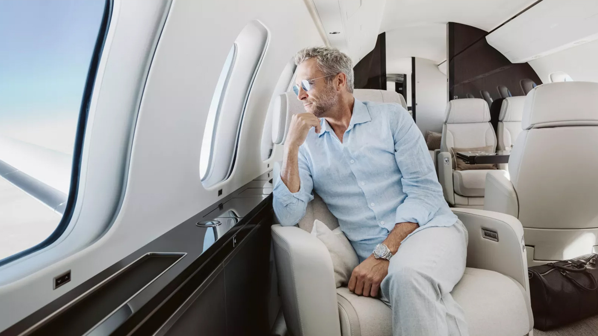 Luxury isn’t a bigger seat. It’s your own sky. Your jet, your menu, your music, your silence.