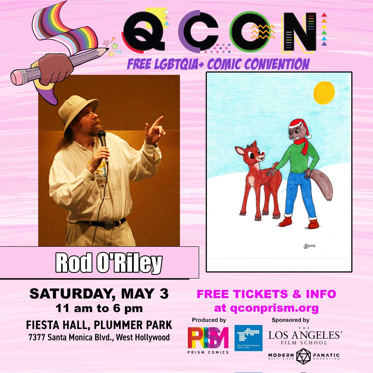 Q CON 2025 is ecstatic to be joined by guest, writer, and fandom organizer, Rod O'Riley!
Rod is the co-founder ConFurence and runs programming for Califur in addition to being the editor and chief writer of In-Fur-Nation!
REGISTER FOR FREE TICKETS: qconprism.org
#comics