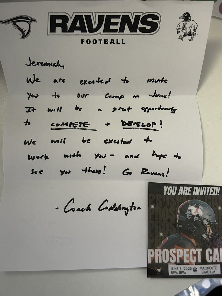 Jeremiah Santos (@jeremiah1853) on Twitter photo Thank you <a href="/coach_codd/">Jonathan Coddington</a> for the letter and the camp invite! Canβt wait to show what I can do!
<a href="/CHS_EaglesFB/">Clay Eagles Football</a> <a href="/ClayCoachO/">Dave Ostrander</a> Thank you <a href="/coach_codd/">Jonathan Coddington</a> for the letter and the camp invite! Canβt wait to show what I can do!
<a href="/CHS_EaglesFB/">Clay Eagles Football</a> <a href="/ClayCoachO/">Dave Ostrander</a>