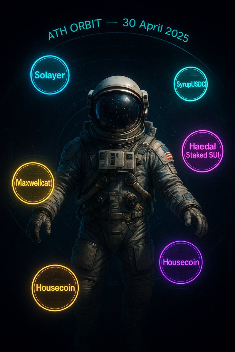 crypto2ath's tweet image. 🚨 New ATHs locked in today — the rockets keep rollin’ 🚀

$LAYER @solayer_labs  — $3.29 (🔻 –3.18%)
$SYRUPUSDC @syrupfi — $1.10 (🟢 +0.02%)
$HASUI @haedalprotocol — $3.74 (📉 N/A)
$MAX  @maxwellcatANM  — $0.00017 (🟢 +1.90%)
$HOUSE @HousecoinOnSol — $0.110 (🔥 +19.5%)

📊 Some…