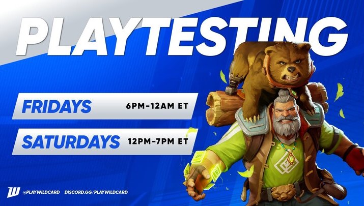 PlayWildcard's tweet image. New players enter the arena this weekend!📢
If you requested access to playtest, Check your email!✉️
If you haven't signed up yet, be sure to wishlist and request access at the link below!!👇👇
Your Wild journey awaits...👑