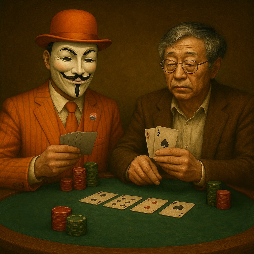 ⚠️"In the game of freedom, showing your cards means folding your rights"
🫵USE #MONERO ! Ⓜ️

#сryрtо #рumр #bitcoin