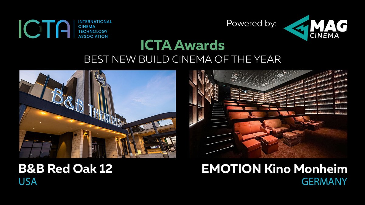 В нас приємна новина і як маркетинг-директор я також маю відношення до цього досягнення. А саме — наш український бренд MAG Cinema отримав дві нагороди, ICTA Awards: за найкращій кінотеатр США і то саме в Європі. Вони побудовані на нашому звуковому обладнанні, виробленому в БЦ.