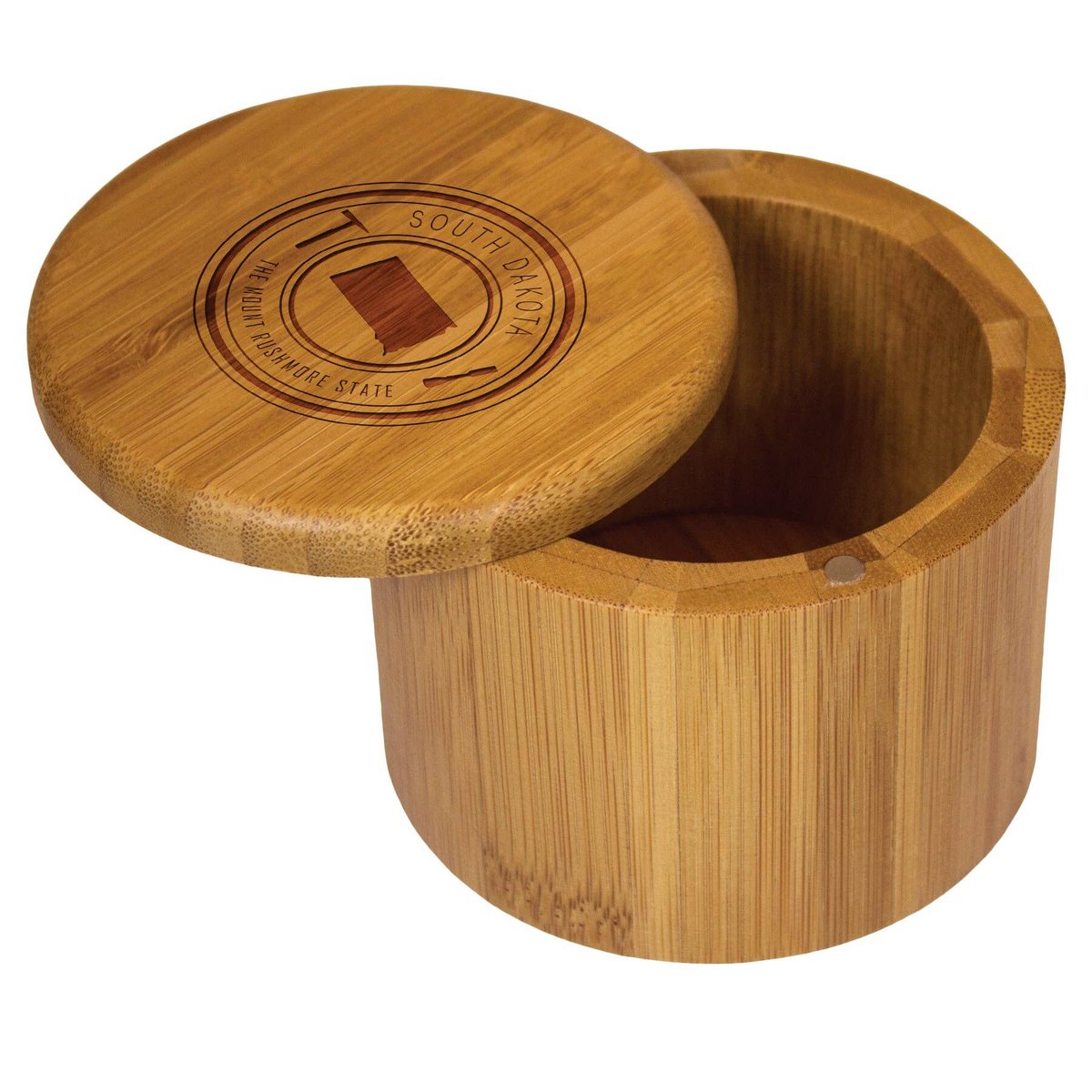 ChivillaBay's tweet photo. South Dakota Seasoning with style! This bamboo salt box adds a natural touch to your kitchen with a vintage-inspired state stamp design. 
#SouthDakotaPride #ChivillaBayStyle

https://t.co/eHLMdmoKUK https://t.co/CC7KJXmpvY