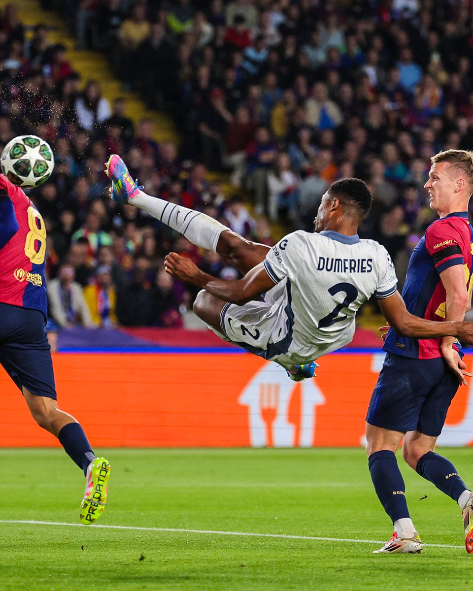 Thuram: scores an incredible goal 

Dumfries: hold my beer