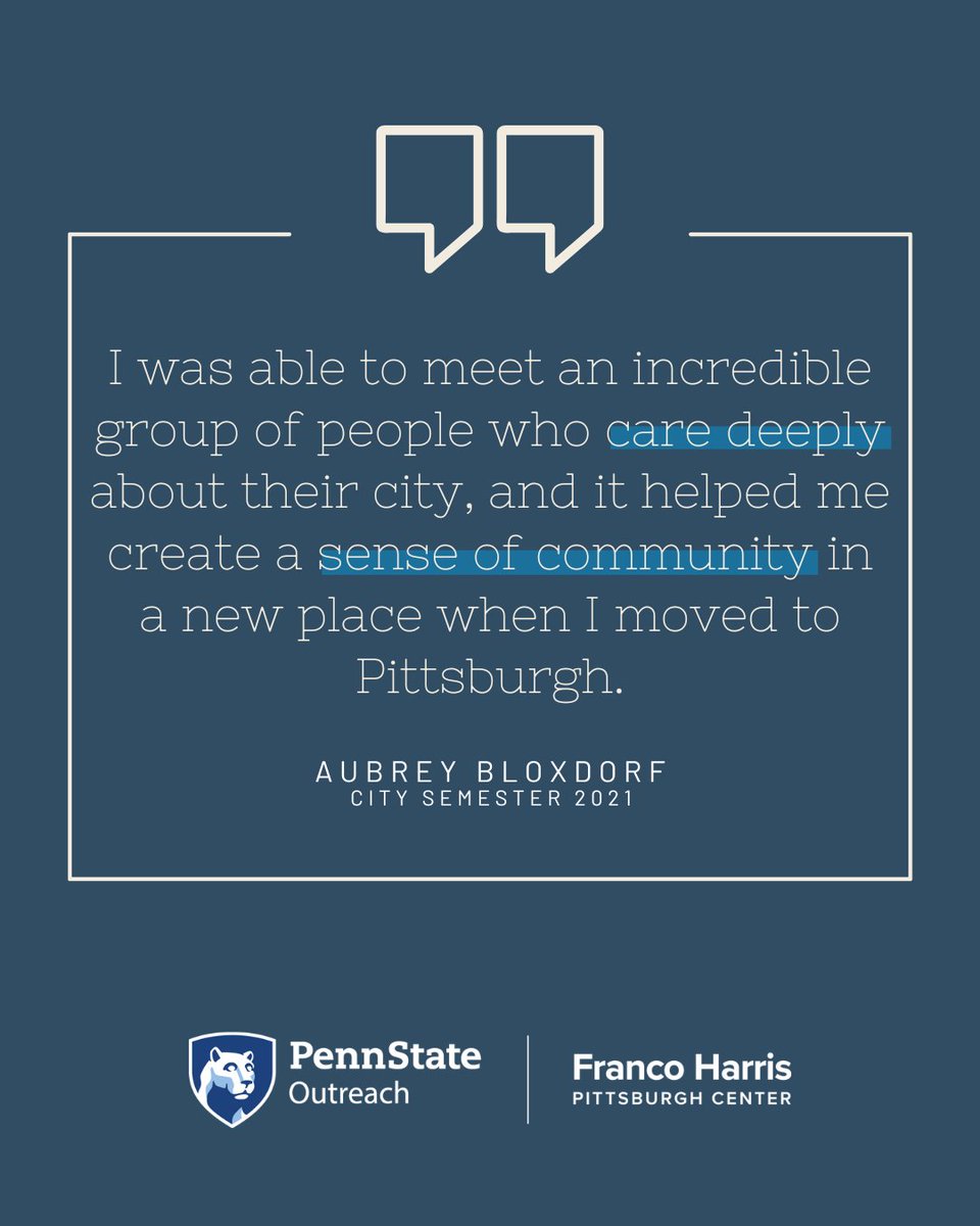 From <a href="/PennState/">Penn State News</a> to planning projects around the world, City Semester alum Aubrey Bloxdorf is growing a career rooted in sustainability! Check out where she is now: pittsburgh.center.psu.edu/news/catching-… #AlumniSpotlight