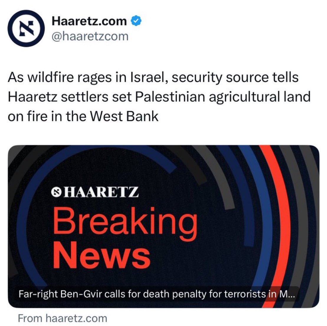 Villgecrazylady's tweet photo. It was the settlers all along. Surprise, surprise. https://t.co/MmKrz5PEzV