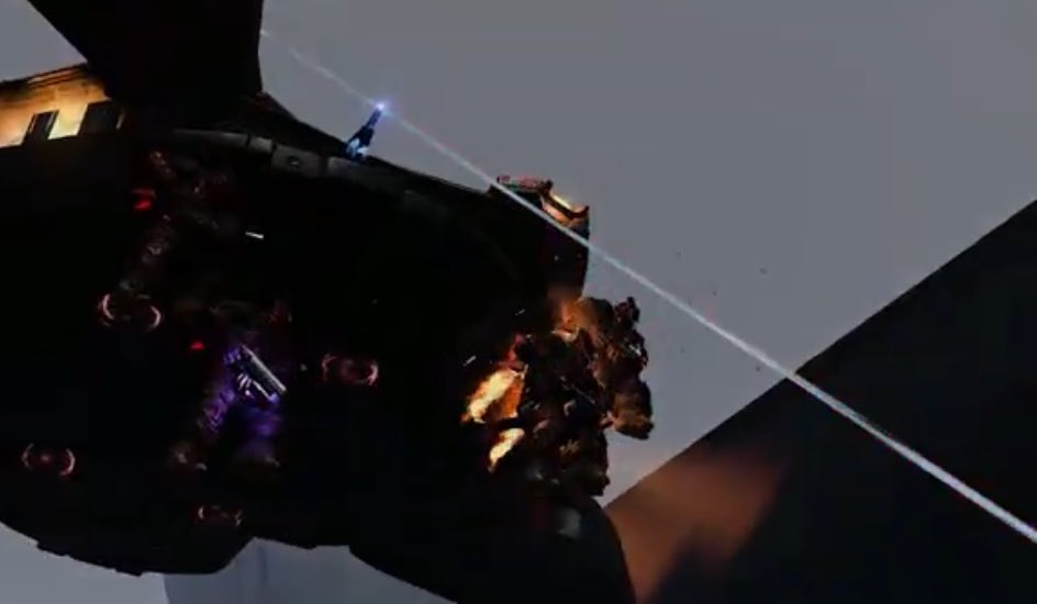 No Patrick, that wasn’t a carbine shot, it was a sniper shot being manipulated by lighting to appear green for a split second