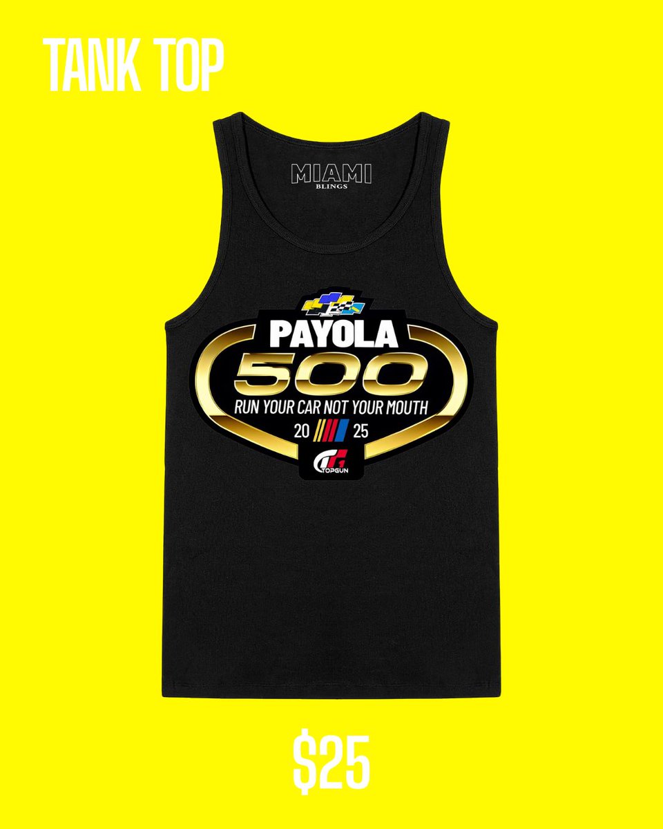 TopGunJags305's tweet image. 💰The Payola 500 collection is here &amp;amp; louder than the rumors!

😏Whether you're in the pit or just watching the chaos — wear it proud.

⏰Pre-order ends 5/7
📦Ships starting 5/14

🚨Limited run.

🏎️Let the drama drive💨

🔗 topgunproshop.com/products/pre-o…

#RunYourCarNotYourMouth