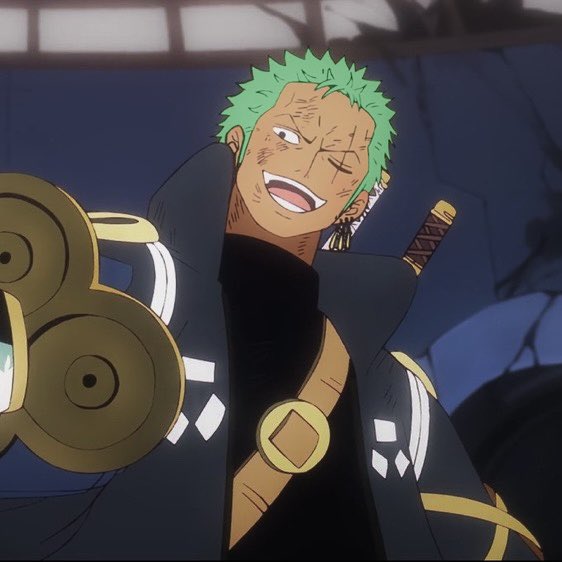 edited some egghead screenshots back to zoro’s pre-timeskip coloring… i miss him &lt;/3