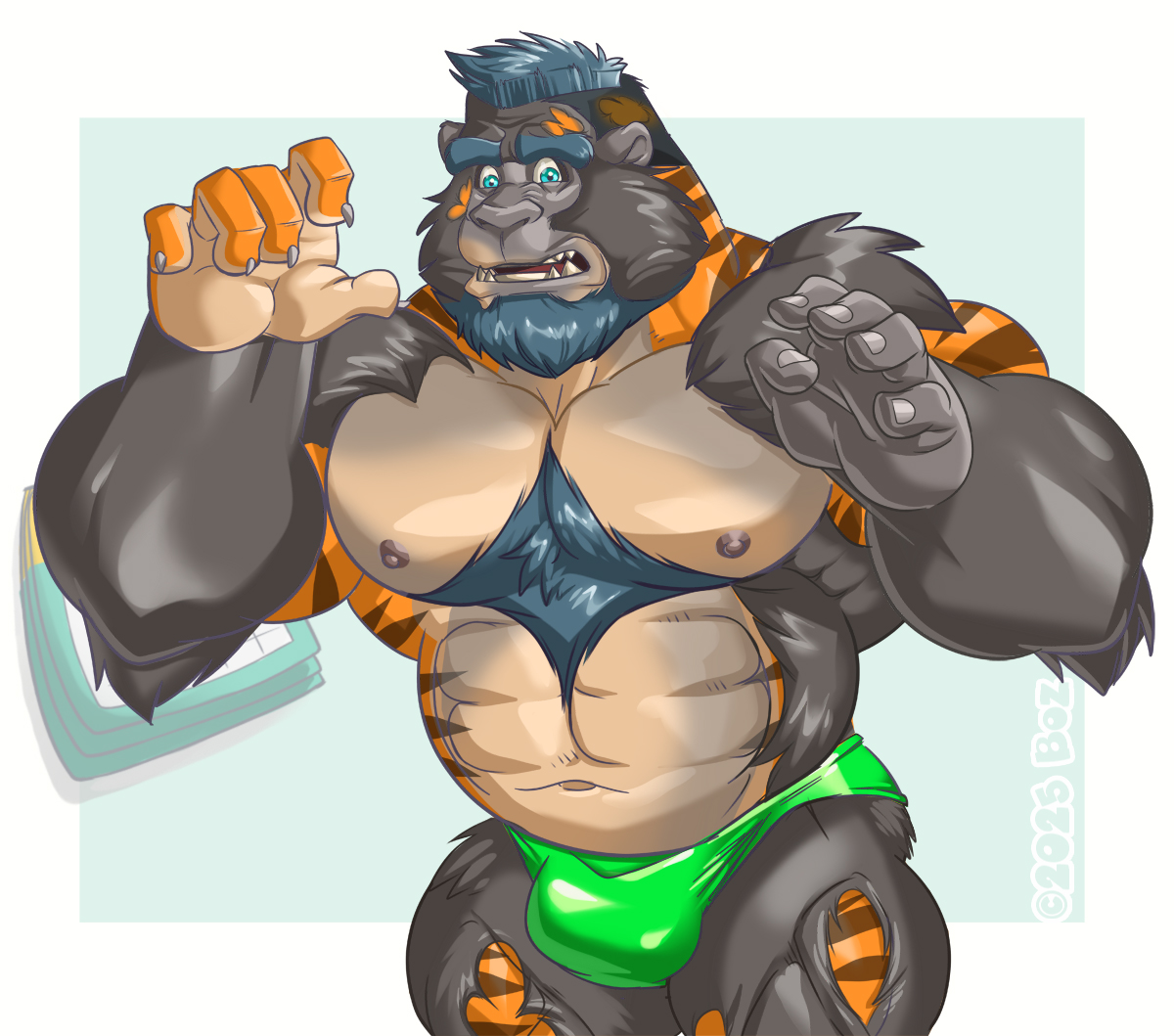 Da_Boz_Tiger's tweet photo. Due to a lack of ambition I haven't felt super stoked on posting things lately. But I'd be remiss where I not to at least do the annual Boz to Bozrilla TF.

 So, even though it's the last day #Aperil2025, here's my contribution for the month.❤️🦍

#Aperil https://t.co/1ChFKSybhQ