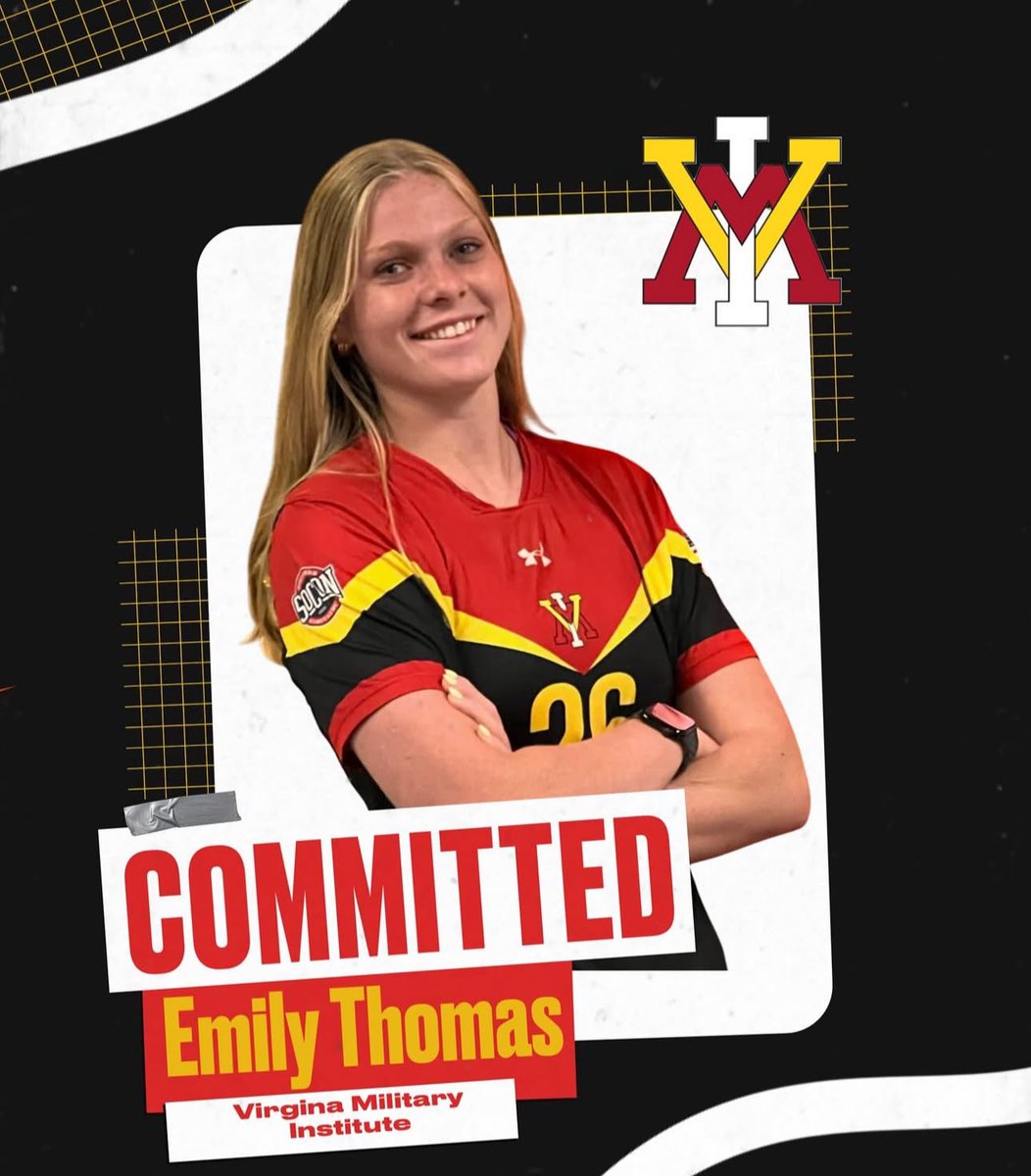 Congratulations to our very own, Emily Thomas, as she announces her commitment to Virginia Military Institute!  We couldn’t be prouder of you and know you are going to do big things!