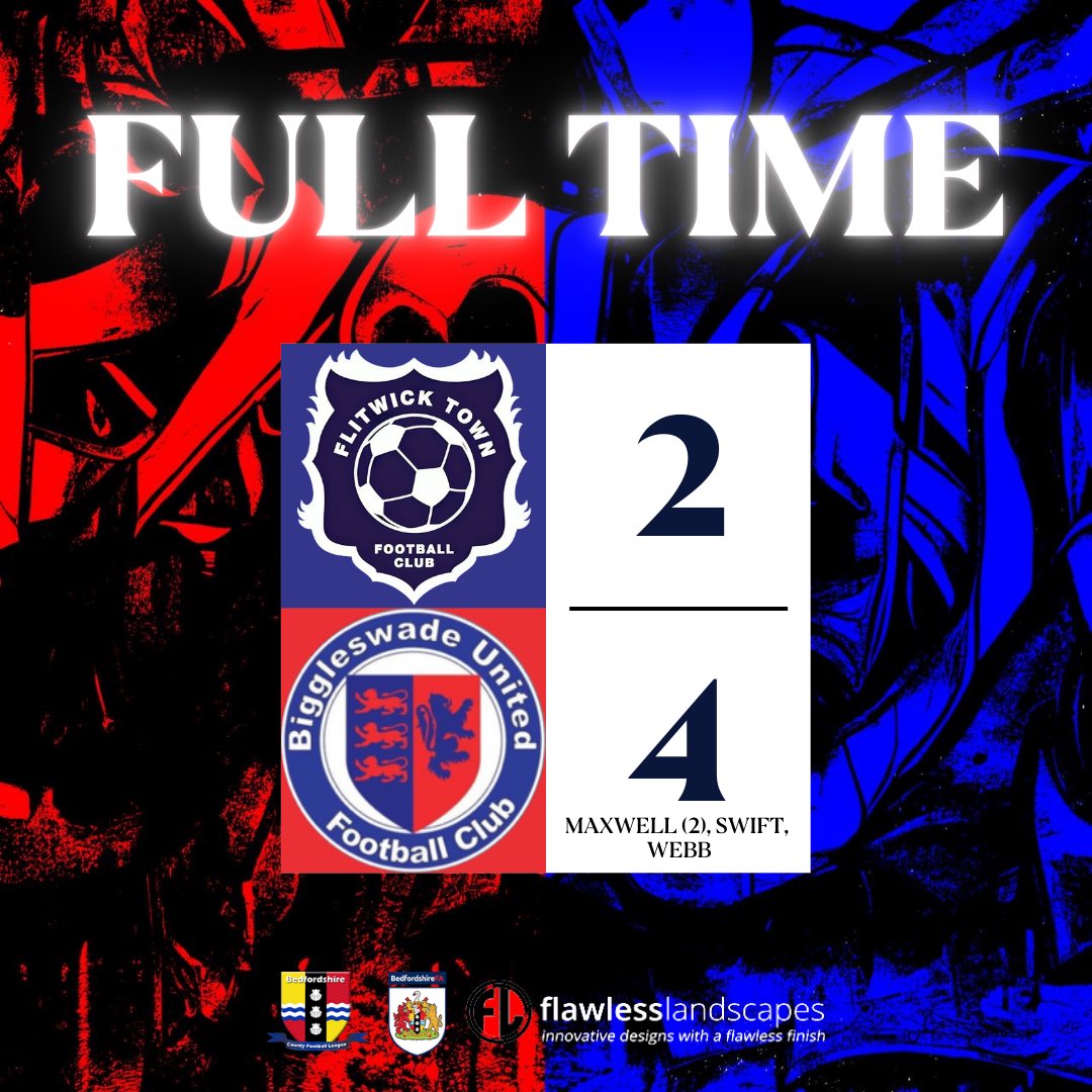 BUFC_Reserves's tweet image. FT | @FlitwickTownFC 2 - 4 #BUFCRes
Goals from Maxwell (2), Swift and Webb are enough to seal another three points as we look to end the season with three wins on the bounce next time out 鉂わ笍馃挋
#BUFC #OneClub #UpTheCommoners @Biggleswadeutd @SecBiggleswadeU