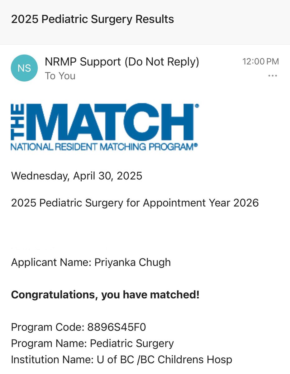Priyanka V. Chugh MD, MS (@antiwheatgirl) on Twitter photo I’m beyond ecstatic to have matched at <a href="/BCCHPedsSurg/">BC Children’s Hospital Pediatric Surgery</a> for Pediatric Surgery fellowship. Here I come Canada 🇨🇦!!! I’m beyond ecstatic to have matched at <a href="/BCCHPedsSurg/">BC Children’s Hospital Pediatric Surgery</a> for Pediatric Surgery fellowship. Here I come Canada 🇨🇦!!!