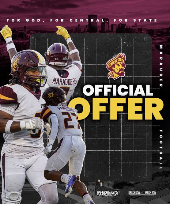 Dorion Briscoe-Johnson (@dorionbjohnson) on Twitter photo #AGTG I’m blessed to receive my first offer from the university of Central State
<a href="/CoachMcCray9/">🌹Mike McCray II🌹</a> <a href="/Kivy9292/">Kerry Ivy</a> <a href="/CoachTreWB/">Tre' Williams-Brown</a> <a href="/TMRamFootball/">Trotwood Madison Football</a> #AGTG I’m blessed to receive my first offer from the university of Central State
<a href="/CoachMcCray9/">🌹Mike McCray II🌹</a> <a href="/Kivy9292/">Kerry Ivy</a> <a href="/CoachTreWB/">Tre' Williams-Brown</a> <a href="/TMRamFootball/">Trotwood Madison Football</a>