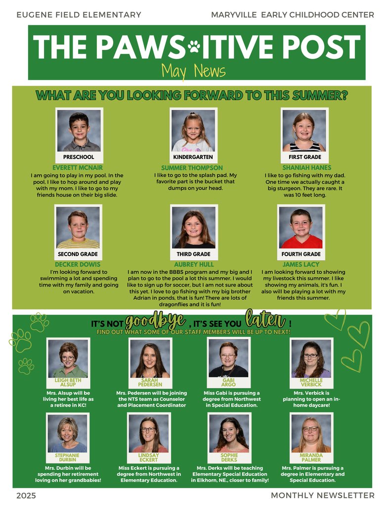 See our May Newsletter!