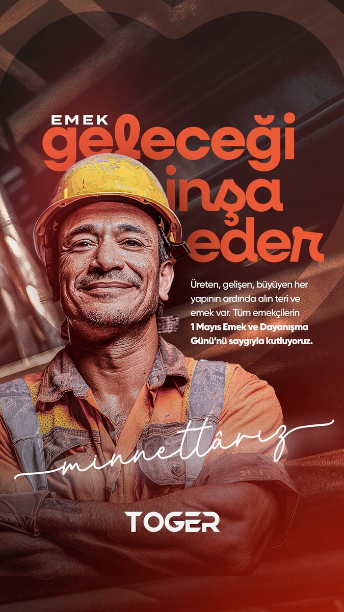 “Alın teriyle yazılan her hikâye geleceğe yön verir. Tüm emekçilerin bayramı kutlu olsun!”
#EmekveDayanışmaGünü #toger #elektrikliaraçşaejistasyonları