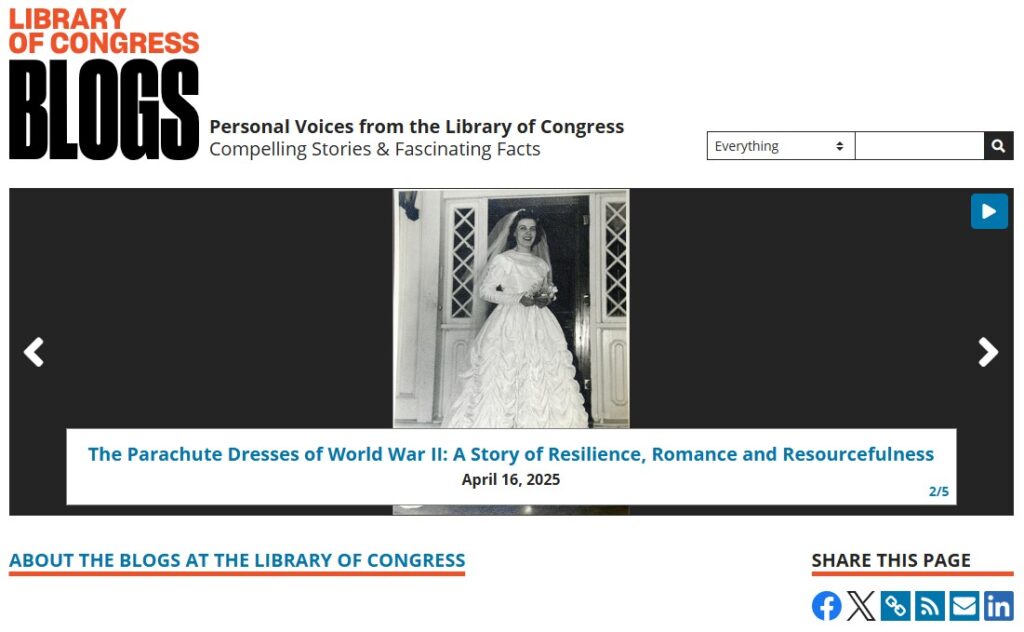 TeachingLC's tweet image. The Library of Congress publishes more than 20 blogs, written by subject matter experts from around the Library. Here are a few that might be of interest to educators.
blogs.loc.gov/teachers/2025/…