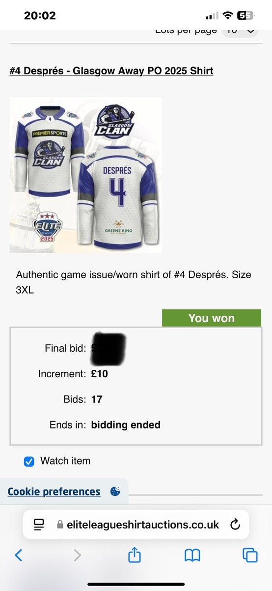 JudithT0911's tweet image. Season tickets renewed and last jersey auction done. Now it’s time to stop spending money and try and save some🙈