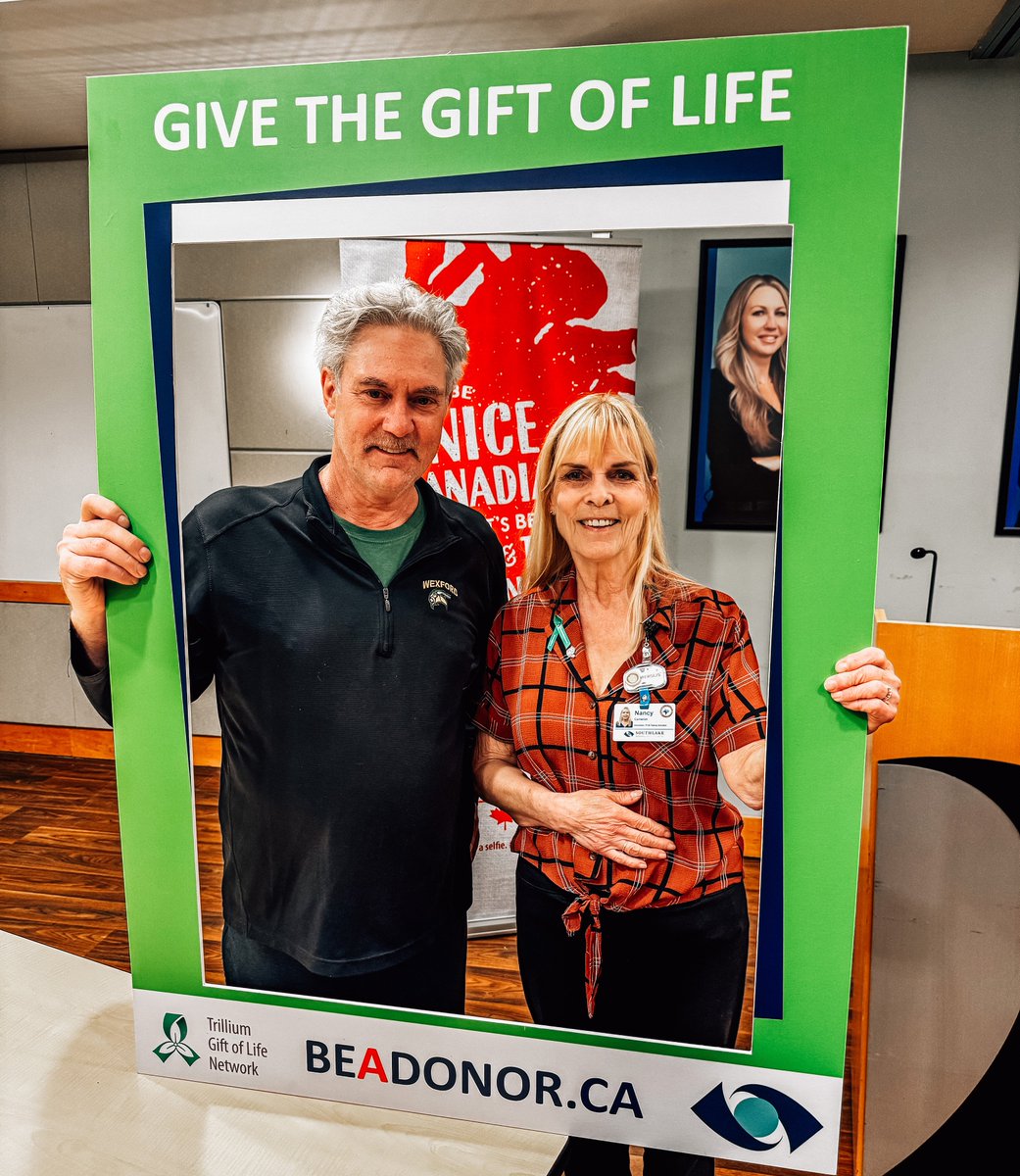 To wrap up #BeADonorMonth, we were honoured to host a convo about the impact of organ donation from Eric, a double lung recipient, and Nancy, a living donor and Southlake Patient &amp; Family Advisor.

Thank you both for sharing your stories and showing the power of the #GiftofLife.