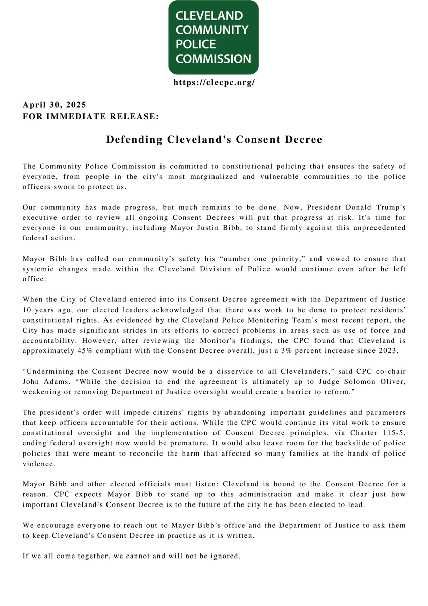 Cleveland Community Police Commission tweet media