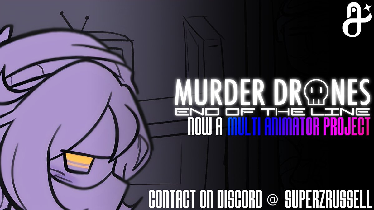 superzrussell's tweet image. Cool news everyone! EOTL has been upgraded!|
Murder Drones: End Of The Line is now a MULTI-ANIMATOR PROJECT!

We&apos;re looking for 27 2d animators to bring this project to life! If interested, please contact me in DMs!

#MurderDronesEOTL #MurderDrones #AnimationMap