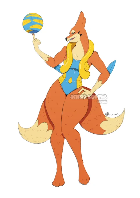 Bathing Suit Floatzel (Pokemon Commission for GAP on Ko-fi) 