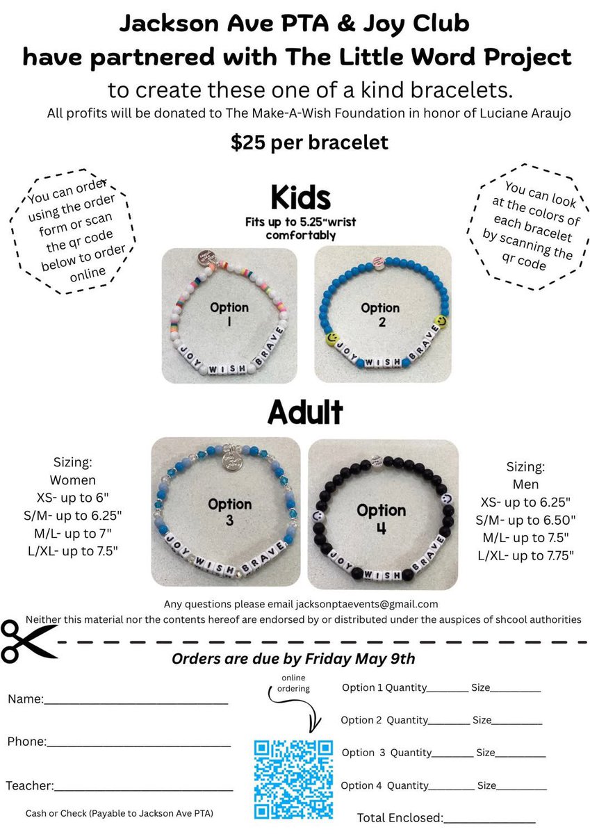 Jackson Avenue PTA (@jacksonavepta) on Twitter photo Jackson PTA and Joy Club have now partnered with the little word project! They have offered us an exclusively designed bracelet for purchase. If you’d like to order please click the link below to our memberhub store. !jacksonaveschool.givebacks.com/store?limit=21…
<a href="/MineolaUFSD/">Mineola UFSD</a> <a href="/mineola_septa/">MineolaSEPTA</a> Jackson PTA and Joy Club have now partnered with the little word project! They have offered us an exclusively designed bracelet for purchase. If you’d like to order please click the link below to our memberhub store. !jacksonaveschool.givebacks.com/store?limit=21…
<a href="/MineolaUFSD/">Mineola UFSD</a> <a href="/mineola_septa/">MineolaSEPTA</a>