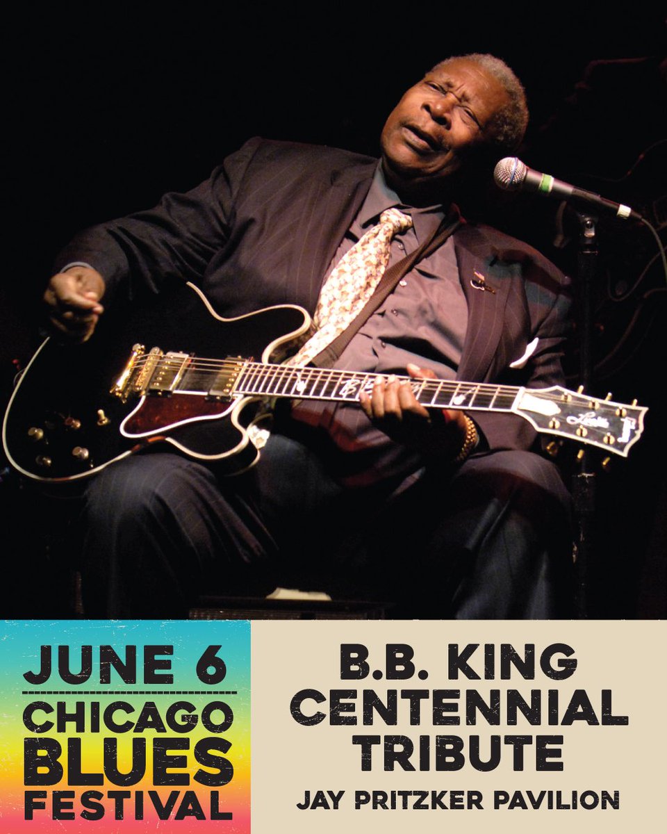 Chicago Blues Fest bound? 🎸 We're bringing the 100-Year Celebration! 🎉 FRIDAY, 6/6: B.B. King Centennial Tribute f. 3 keepers of the blues 🔥 <a href="/Millennium_Park/">Millennium Park</a> 

<a href="/callmekingfish/">Christone "Kingfish" Ingram</a> 
DKieran R Harrell
Jonathan Ellison

chicago.gov/city/en/depts/…

#ChicagoBluesFestival  <a href="/ChicagoDCASE/">Chicago DCASE</a>